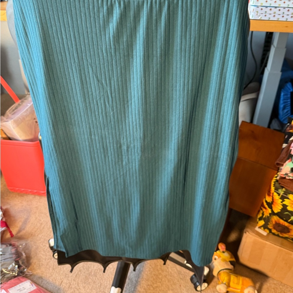 Elegant Teal  Skirt